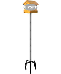 Garbuildman assembled pole front view showing stable support for feeders