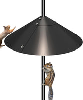 Garbuildman front view on shepherd hook showing secure rodent protection
