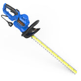 GARCARE front view of 24-inch trimmer showing long dual-action blade for efficient cutting