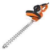 GARCARE front view of corded hedge trimmer showing full tool and benefits