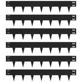 Gardenaire front view of six-piece steel edging kit showing stacked panels and connectors for clean borders