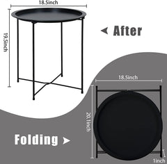 Garden 4 you folded table flat for storage showing space-saving benefit