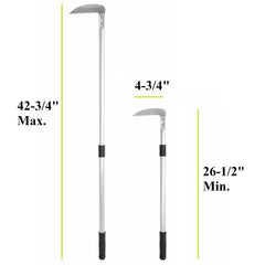 Garden Helper close-up of Japanese stainless-steel blade showing sharpness and rust resistance