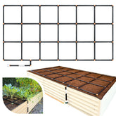 Garden In Minutes front view of 3x6 Grid showing full layout and even coverage benefit