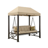 Garden Winds canopy front view showing full beige coverage and refreshed look