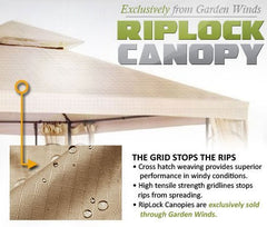 Garden Winds netting close-up showing mesh detail and durable attachment benefit