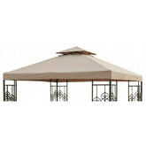 Garden Winds front view canopy top showing full beige coverage and neat fit