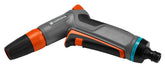 Gardena cleaning nozzle front view showing robust design and easy control