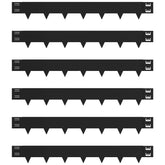 gardenaire front view of six metal edging pieces showing compact kit and clean finish