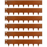 Gardenaire front view of six pre-rusted panels showing durable border