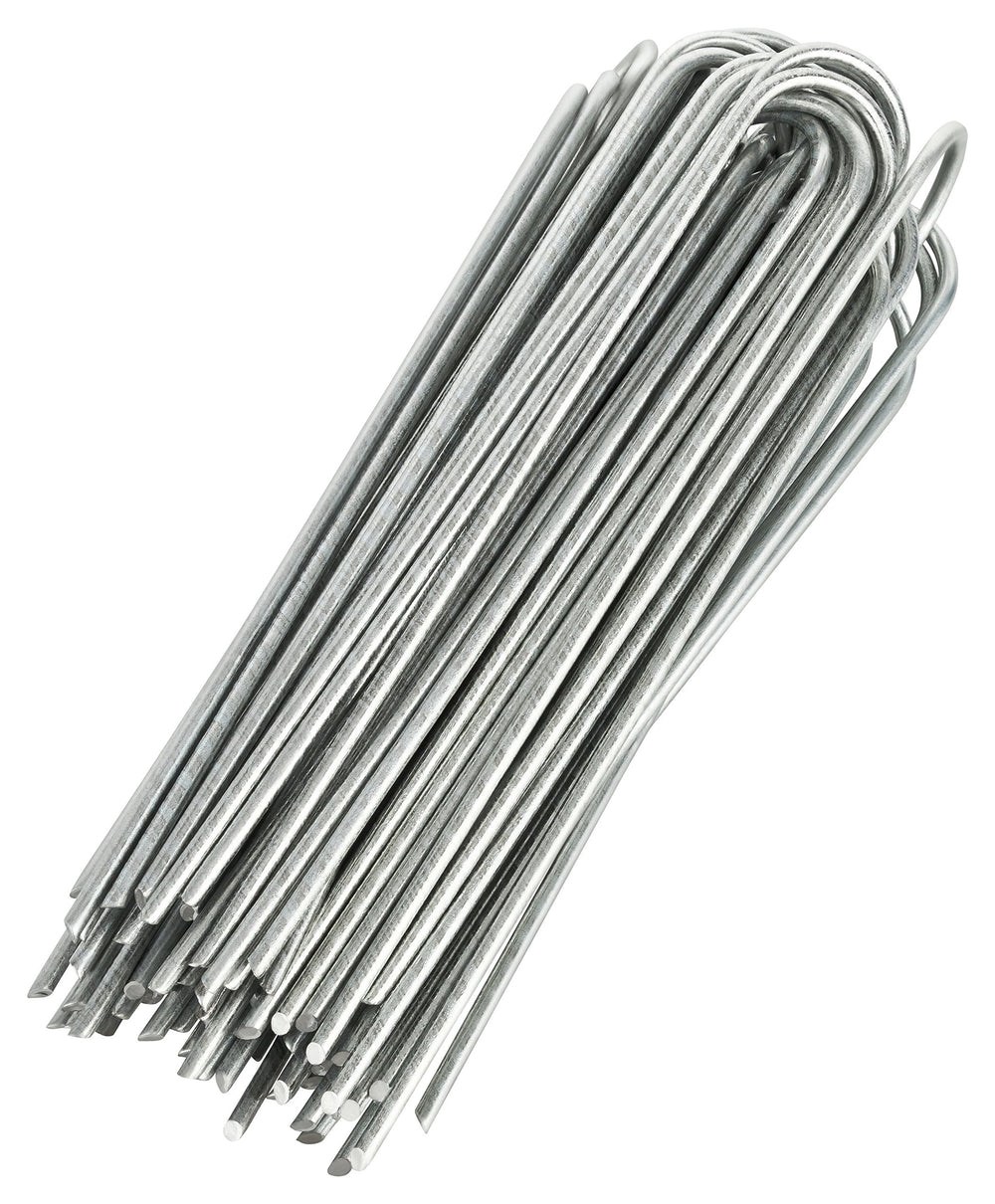 GardenMate 100-pack front packaging showing heavy-duty staples and count benefit