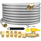 GardenNow 36ft hose front view showing full length and flexibility benefit