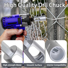 GardenNow drill chuck tool detail showing faster installation benefit