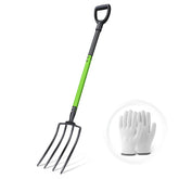 GARDENWORK front view of 45-inch 4-tine pitch fork showing full tool benefit