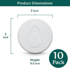 GARDYN pod cap close-up of edges and fit for secure moisture sealing benefit