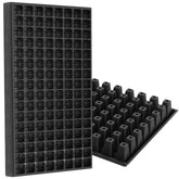 Gardzen front view of 10-pack 128-cell trays showing compact storage and durability