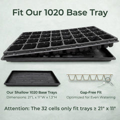 Gardzen stacked trays for compact storage and quick rotation between uses