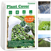 Garutom front view of 10x50ft frost cloth showing full-size protective coverage and convenience