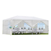 Garvee front view of full canopy showing sheltered gathering benefit