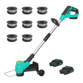Garvee front view of assembled trimmer showing compact design and portability