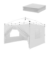 GarveeLife front view of assembled 10x10 sidewalls showing full enclosure benefit
