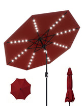 GarveeLife front view of red 10 ft canopy showing wide shade coverage and style