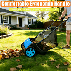 GarveeLife in use on lawn collecting leaves to speed yard cleanup