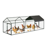GarveeLife front view of large coop showing spacious run and easy access
