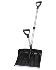 GarveeTech snow shovel front view showing blade and lightweight balance benefit