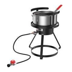 Gas One complete fryer kit front view showing components and easy setup benefit