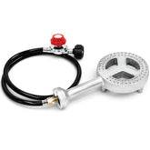 Gas One front view burner head showing durable cast-iron for long-lasting heat