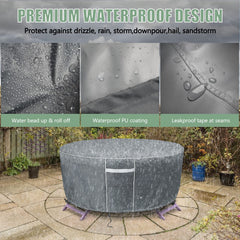 Gasadar close-up of drawstring and buckles securing cover for windproof hold