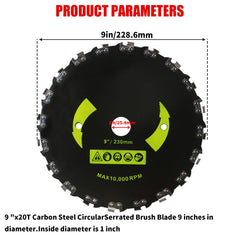 Gashwer close-up of 20T chainsaw teeth, precision teeth for long-lasting cuts