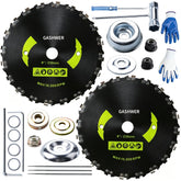 Gashwer front packaging showing blades and adapter, durable kit for heavy brush