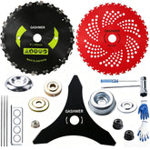 Gashwer front packaging showing three blades and universal adapter for fast setup
