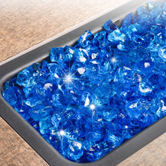 GASPRO close-up of 1/2-inch glass texture offering sparkling reflections