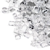 GASPRO front packaging showing 20 lbs clear fire glass and product benefit of modern look