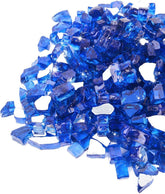 GASPRO front packaging of cobalt blue fire glass showing weight and size benefits