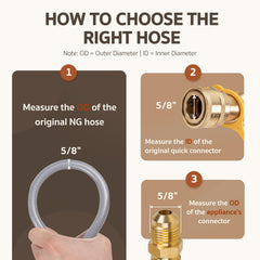 GASPRO full 12-foot hose laid flat demonstrating length and reach