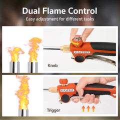GASPRO converted to short mode for close work and precise control