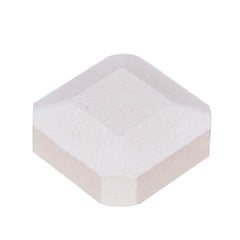 GasSaf briquette next to ruler showing 2x2 inch size for easy fit