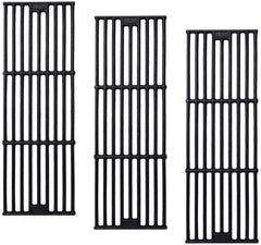 GasSaf front view of three cast iron grates showing coverage and fit benefits