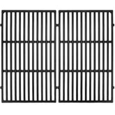 GasSaf front view of cast iron grates showing full cooking surface and durability