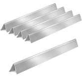GasSaf front view of five stainless steel flavorizer bars showing full-length protection