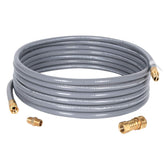GasSaf front view quick connect hose showing full 24ft length and fitting benefits