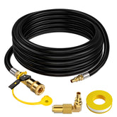 GasXpert front assembly showing full 20 ft hose and connectors for easy placement