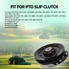 GCCSJ shown mounted on mower spindle to demonstrate direct compatibility and easy install