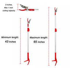 GCDZFYG close-up of sharp bypass blade cutting branch for clean pruning and fast regrowth