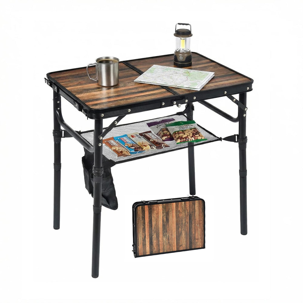 Geastsheng front view showing wood grain top and sturdy frame benefit durable surface