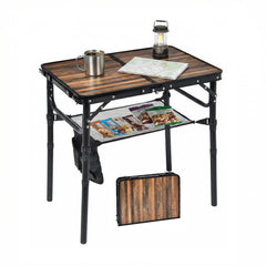 Geastsheng front view showing wood grain top and sturdy frame benefit durable surface